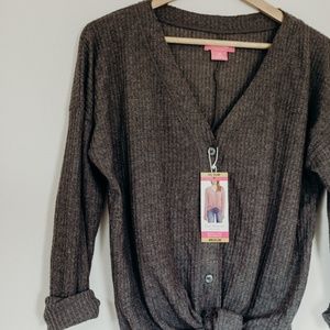 Isaac Mizrahi Tops - NWT Isaac Mizrahi Waffle Knit Button Tie Top Isaac Mizrahi Tops - NWT Isaac Mizrahi Waffle Knit Button Tie Top